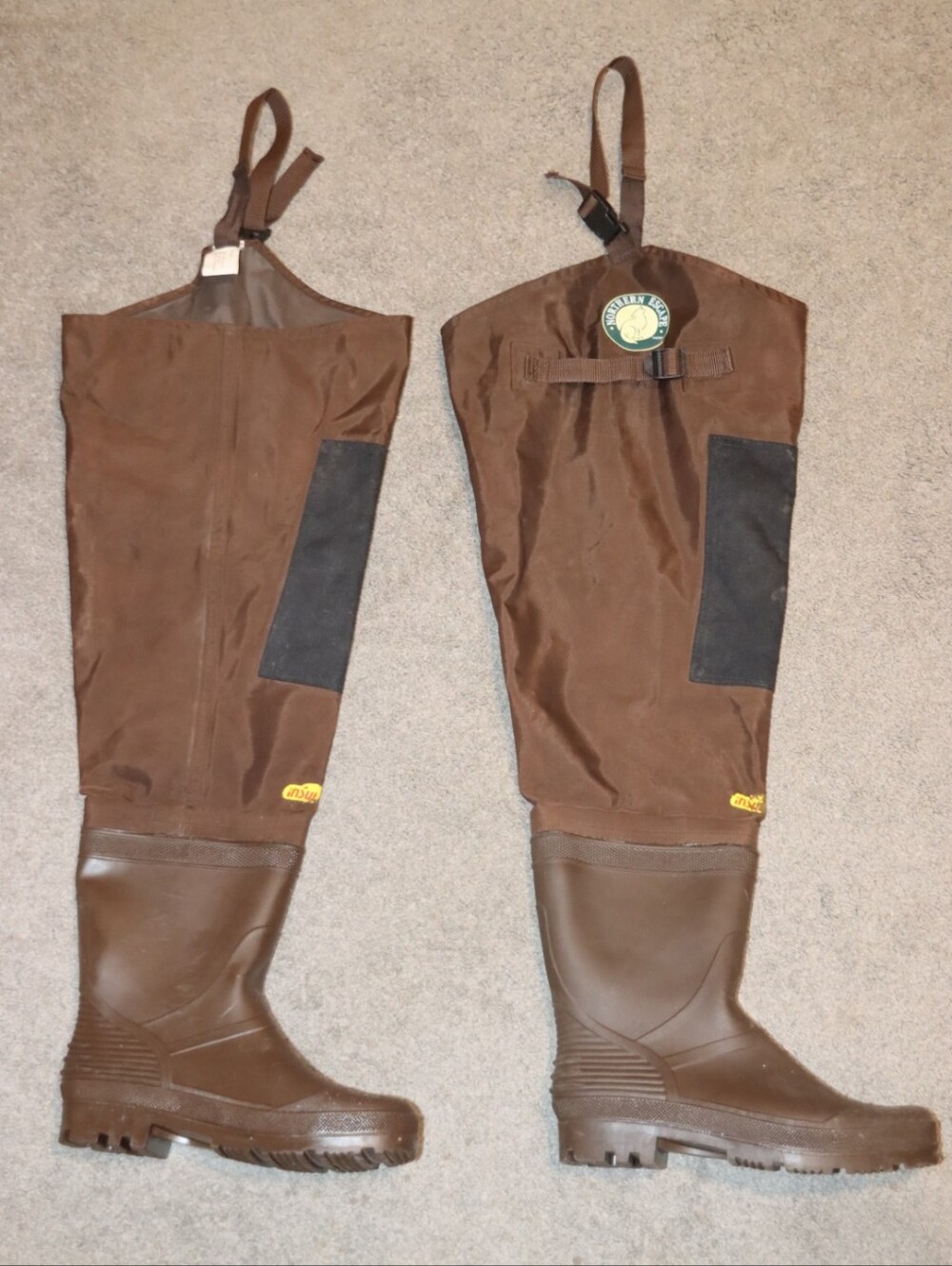 Nothern Escape Men's 10 Brown Thigh Hip Waders